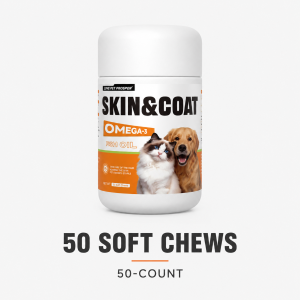 Omega-3 Fish Oil Soft Chews for Cats and Dogs Skin and Coat Support Pet Supplement 50/100 PCS