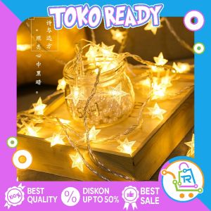 Tokoready - 10 METER 50LED LAMPU TUMBLR BINTANG LED 1 KG 8 PCS WARNA WARNI LIGHTSTAR LAMP TAHAN AIR E006