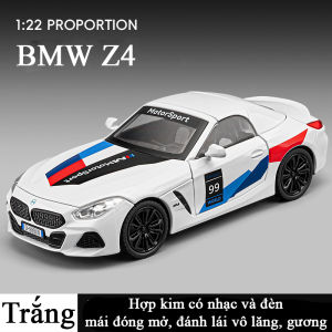 Mô hình xe ô tô BMW Z4 bằng hợp kim có nhạc và đèn mở cửa mái che đánh lái vô lăng