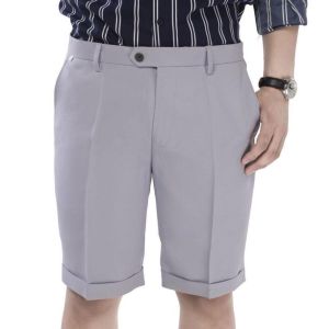 [Ảnh thật- Loại đẹp] Quần short đùi tây âu nam vải tuyết HÀN dày co giãn nhẹ dáng trẻ trung có túi tiện lợi