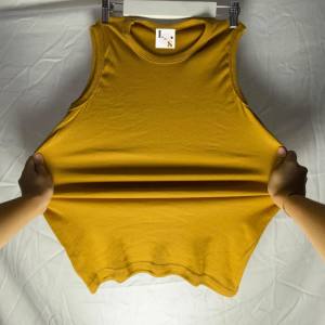 byLS Singlet Kaos Yukensi Tanpa lengan Pria Dewasa Bahan Rib kaos Ukuran Fit to L