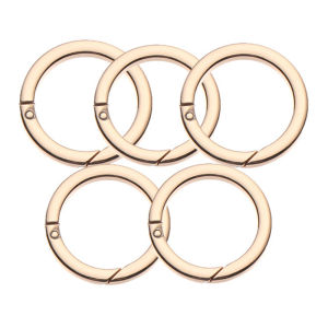 MEEU Dog Chain DIY Accessories Round Ring Buckle Zinc Alloy Handbags Snap Hooks Spring Gate O-Ring Buckle Snap Clasp