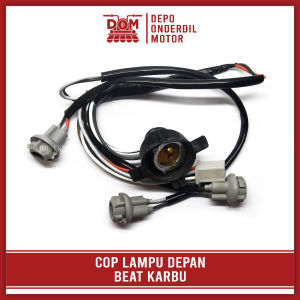 Cop Lampu Depan BEAT KARBU (PSP) - Pitingan Fiting Soket Socket Assy Dop Utama + Kota + Riting Honda