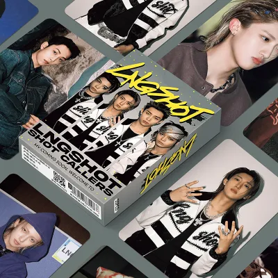 KPOP 55pcs/box LNGSHOT Photocards Holographic Card LOMO Card Collection Card