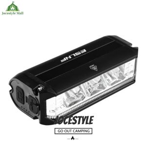 [Jocestyle Mall] Bicycle Headlight Aluminium Alloy Bike Headlight Flashlight High Brightness Type-C USB Rechargeable Riding Lighting Warning