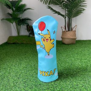 Pikachu Golf Club #1 #3 #5 Wood Headcovers Driver Fairway Woods Cover PU Leather Head Covers Rapid delivery