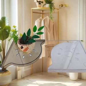 songduanshi Fish Tank Corner Storage Rack Punch-free Storage Rack Fish Tank Top Landscape Bracket Hydroponic Green Plant Tray