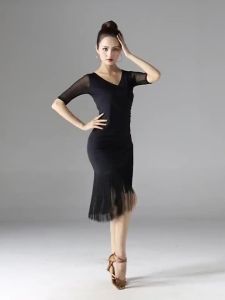FCYCAMEL Điệu Nhảy Latin VÁY TUA Đào Tạo Nữ Trưởng Thành Mùa Hè Phòng Khiêu Vũ Tango Salsa Rumba Trang Phục