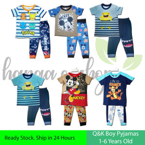 Q&K Baby Kids Boy Pajamas Short Sleeves Long Pants / Casual Wear BPJ00003