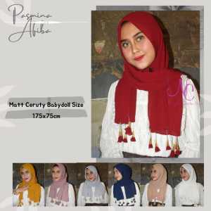 Pashmina Plisket Ronce ORI Bahan Ceruty Babydoll - Hijab Pasmina Plisket Trend - Kerudung Wanita Dewasa Muslim Plisket Model Terbaru Jilbab Plisket Pasmina Termurah Terlaris