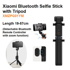 Xiaomi Mi Zoom Tripod Selfie Sticks With Bluetooth Compatible Remote 360° Rotatable Foldable Extendable Monopod For Phones