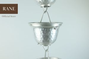 RANE โซ่น้ำฝน รุ่นBell(size L) โซ่น้ำลง โซ่ระบายน้ำฝน โซ่น้ำฝนสำหรับใช้ทดแทนท่อน้ำฝน ความยาว 2.5 เมตร ตกแต่งสวน