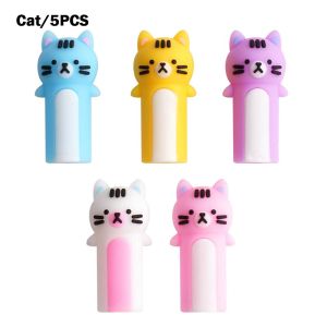 MARINI Cat Shape Pencil Nib Protective Cap 2 in 1 Correction Stationery Pencil Extender Cartoon Capybaras Pen Top Cover Students Gift