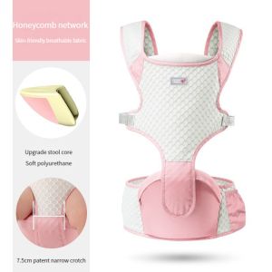 HamshMoc 0-36 Months 2 In 1 Baby Carrier Backpack Ergonomic Comfortable Baby Sling Carrier Safety Detachable for Infant Toddler Outdoor Travel Sleeping