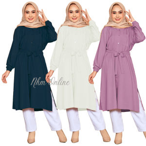 Atasan Kemeja Wanita Tunik Shakila  Atasan Muslim Tunik Terbaru NHM