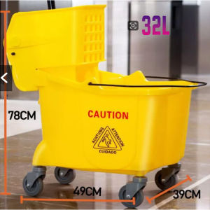 Heavy Duty Saueeze Mop bucket Commercial Thickened cleaning tools with Universal wheel 20/32/36L
