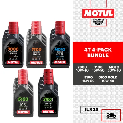 [SUPER BUNDLE] 4T Minyak Enjin Motosikal – Pakej Jimat