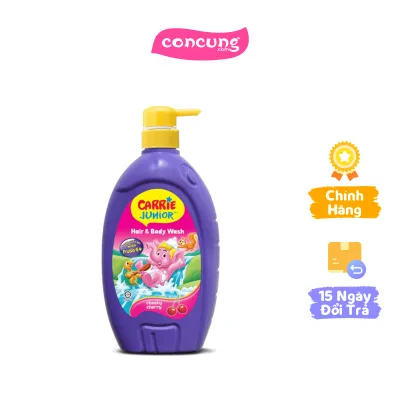 Sữa tắm gội toàn thân cho bé từ 2 tuổi Carrie Junior hương Cherry 700g