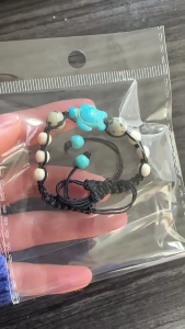 Elastic Sea Turtles Bracelet Natural Turquoise Stones Stretchy Elastic Wristband Good Luck Accessory for Men and Women