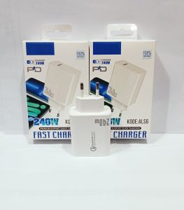Batok Adaptor ALS6 VVO 240W Fast Charger PD Premium Support Quick Charge Charging Kepala adaptor