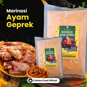 BUMBU MARINASI AYAM GEPREK 1 KG DAPUR FINISTRA/BUMBU UNGKEP FRIED CHICKEN