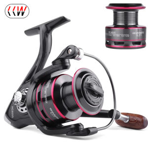 CCW 8Kg Fishing Spinning Reel Metal Spool  4.7:1 5.2:1 Ball Bearings Carp Fishing Reel 1000-7000 Aluminium Spool Spinning Wheel Carret
