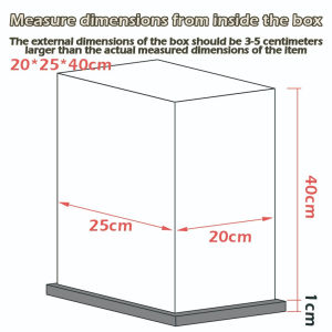 Transparent Acrylic Display For 71426 Super Mario Piranha Plant Popmart Figurine Labubu Zimomo for Shoes Sneakers Jewelry Collectibles Storage 手办展示盒收纳