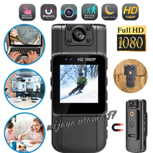 COD KIRIM CEPAT JOZUZE Body Cam Mini Camera Full HD 1080p Rotating Lens 1000mAh - L11