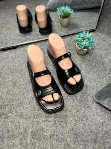 SANDAL PLATFORM G4 WANITA SUPER EMPUK/ SANDAL FLAT CEWEK KOREAN STYLE HITAM MAROON