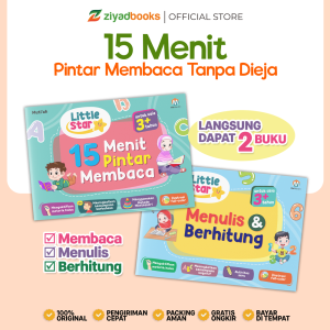 Ziyadbooks - Buku Anak Belajar Membaca - Little Star 15 menit Pintar Membaca