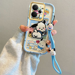 Phone Case Realme 14 14T Realme14T Realme14 5G Cute Colour Graffiti 3D Cartoon Casing with Dolls Lanyard Lens Protection Silicone Soft Back Cover