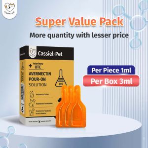 Cassiel Pet NEW Cat & Dog Flea & Tick Treatment Repellent Anti-Flea Anti-Itching