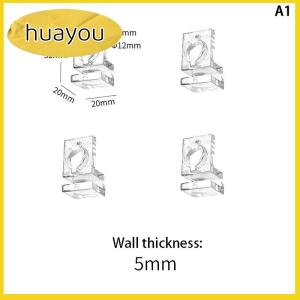 huayou 4pcs 6mm 8mm 10mm Fish Tank Acrylic Clips Aquarium Lid Cover Support Holder Bracket Clamp Stand Aquarium Supply