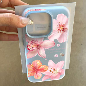 Pink Lily Flower Pattern Soft Silicone Phone Case for Xiaomi 14T 15T Pro Xiaomi Mi 11 Lite 5G Xiaomi 17 Pro Max Shockproof Cover