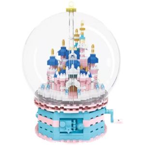‼️✨现货✨‼️ReadyStocks Pink Castle Blocks  toys Disney 水晶粉色城堡 音乐盒 ZRK 7888 高难度成人拼装积木女孩生日礼物