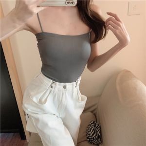 ZEEMIN Spice girl beauty back underwear integrated sling vest womens inner and outer wear fixed cup with chest pad base chest wrap tube top