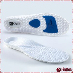 FinDee แผ่นพื้นรองเท้า สําหรับรองเท้ากีฬา  ดูดซับแรงกระแทก ยืดหยุ่นสูง ระบายอากาศได้ดี   Sports insole