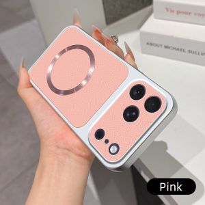 Luxury Case For iPhone 18 17 16 15 E Air Pro Plus Max Magnetic Back Cover Soft Leather Veneered Phone Silicone Casing