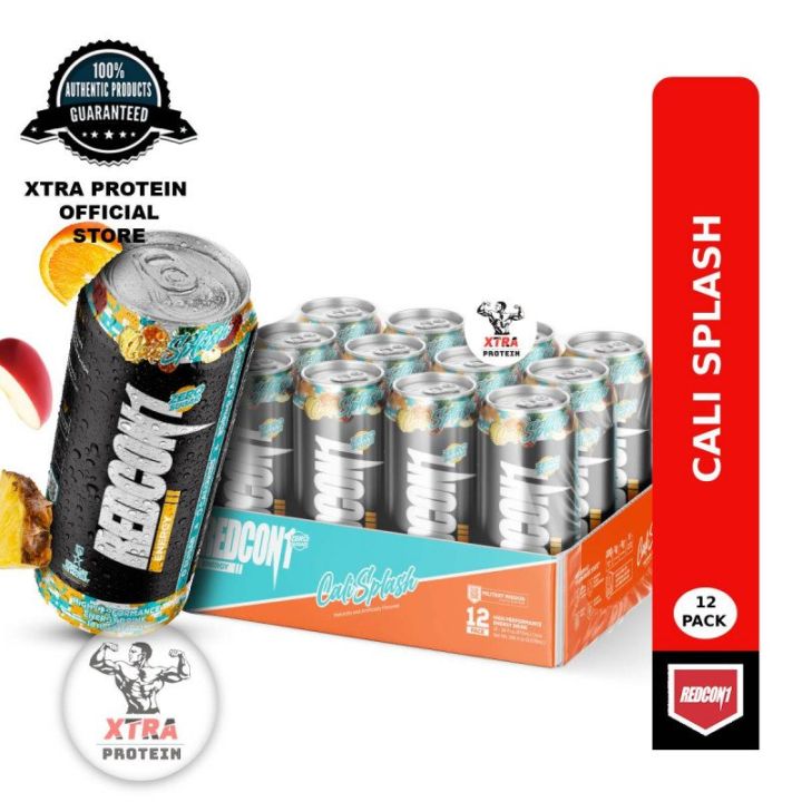 Redcon1 Energy Drink Cali Splash (473ml) 12 Pack | Lazada Singapore