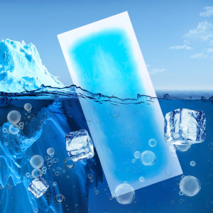 2PCS Hydrogel Ice Cool Stickers Summer Heat Dissipation Cooling Stickers for Graduation Exam Cell Phone Ice Cool Cooling Outing Training Heatstroke Prevention Stickers