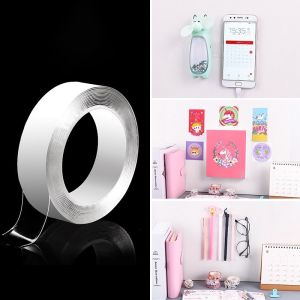 Băng Dính Nano Dán 2 Mặt Trong Suốt/ Băng Keo 2 Mặt Đa Năng- Dán Tường/ Cố Định Thảm/ Treo Tranh/ Ổ cắm/ Móc treo tường...Siêu dính Dễ vệ sinh