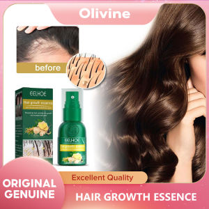 EELHOE Hair Growth Spray Ginger Anti Hair Loss Essential Oil Treatment Scalp Fast Hair Growth Spray Serum Fast Ginger Serum Scalp Damaged Treatement Prevent Hair Loss Effective Fast Growth Massage Liquid