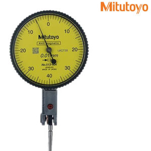 Mitutoyo Dial Indicator og Lever Dial Gauge 513-404ความแม่นยำที่เสถียร0.01ช่วง0-0.8มม. เส้นผ่านศูนย์กลางเครื่องมือวัด