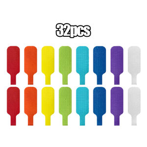 32PCS Reusable Cable Lable Colorful Cable Lable Data Line Identification Fiber Wire Tag