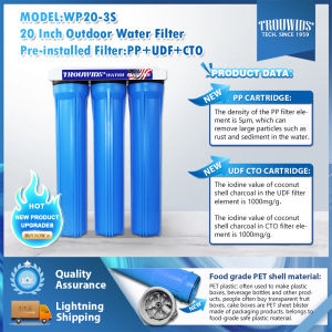 Intact Water Filter Outdoor 20" Water Purifier With Activated Carbon Filter Penapis Air Filter Luar Rumah