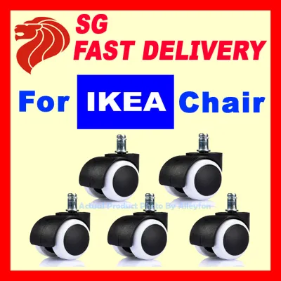 ❤️ RECEIVE 1-2 DAYS ❤️ IKEA Castor Wheel Caster Roller Wheel For IKEA Chairs / 5 Wheels in a set / Fingal Flintan Gregor Julespurchase Markus Malklom Millberget Partik Renberget Torkel Vilgot Verner Volmar etc