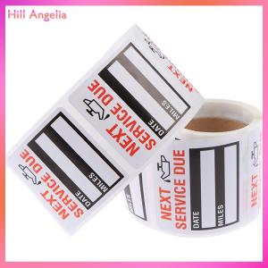 [Hill Angelia] 100pcs roll Oil Change Service Reminder Stickers Window Sticker Car Sticker