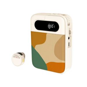 LYNXZ Wireless Voice Amplifier with Lavalier Mic Clip-on Bluetooth Speaker with Charging Case for Teaching & Streaming