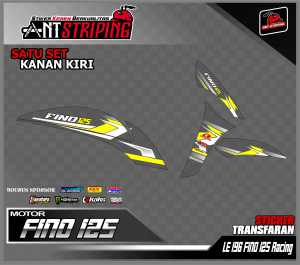 LE196!! Striping Stiker Transparan Fino - Stiker List Variasi Semifull Racing