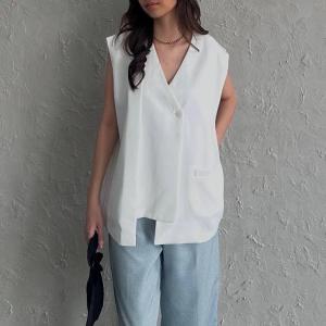 TERBARU VEST OUTER HANA ROMPI WANITA OVERSIZE ATASAN LUARAN KOREAN STYLE TERBARU ROMPI SLEVELES TOP BISA COD